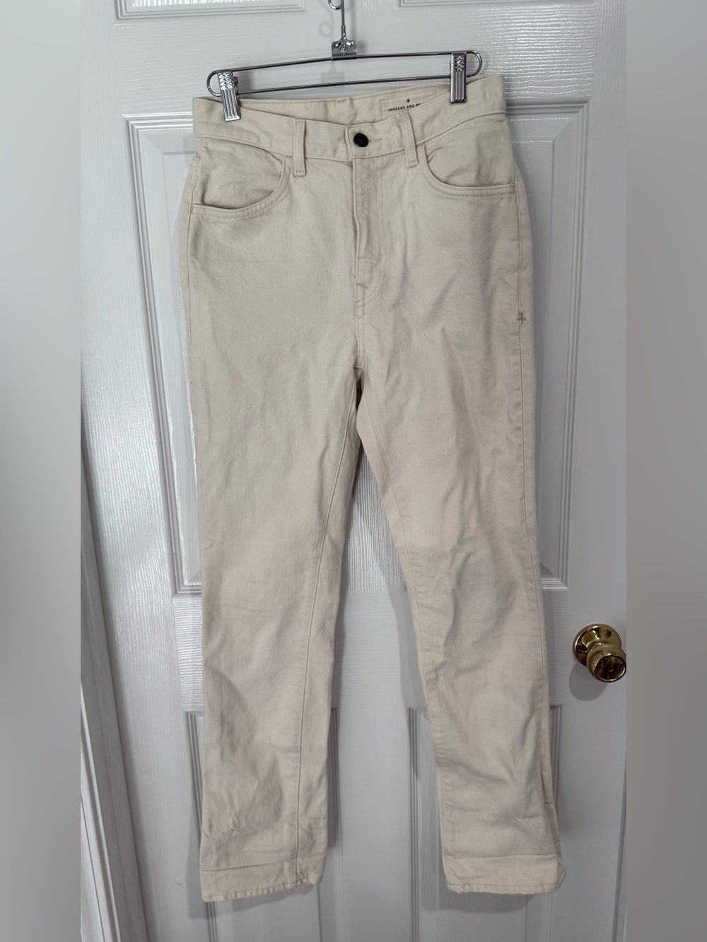 imogene + willie Cream Slim Straight Women's Jeans